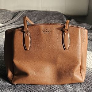 Kate Spade Brown Leather Tote Bag